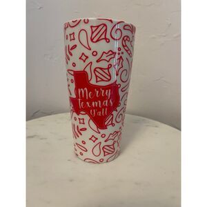 Merry Texmas‎ Ya'll Christmas ceramic coffee travel mug